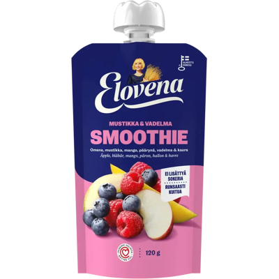 Elovena 120g mustikka & vadelma smoothie Elovena 120g mustikka & vadelma smoothie