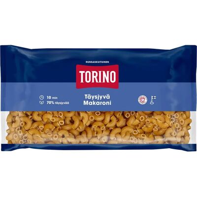 Torino 750g täysjyvämakaroni Torino 750g täysjyvämakaroni