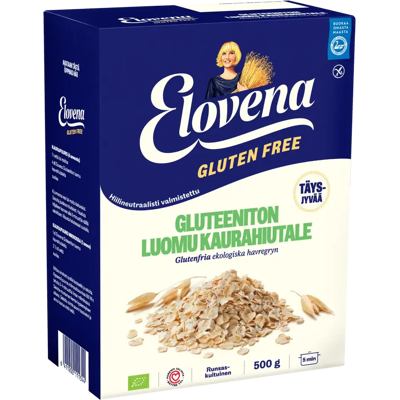 Elovena - Täysjyväkaurahiutale - gluteeniton - kaura Elovena - Täysjyväkaurahiutale - gluteeniton - kaura