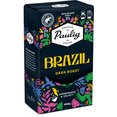 Paulig - Brazil Dark Roast - Arabica - jauhettu - Coffee Paulig - Brazil Dark Roast - Arabica - jauhettu - Coffee
