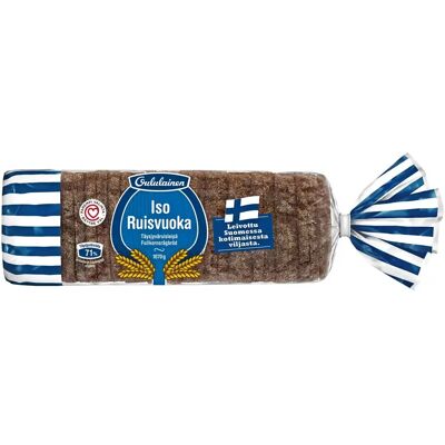 Oululainen Iso Ruisvuoka 1070g, täysjyväruisleipä Oululainen Iso Ruisvuoka 1070g, täysjyväruisleipä
