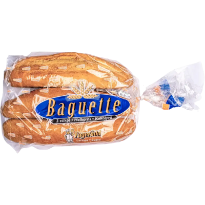 Bageri Fagerudd Leipomo Täysjyväbaguette 3kpl/520g Bageri Fagerudd Leipomo Täysjyväbaguette 3kpl/520g