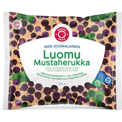 Pakkasmarja 100% suomalainen mustaherukka luomu 200g Pakkasmarja 100% suomalainen mustaherukka luomu 200g