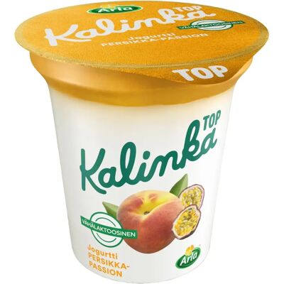 Kalinka Top Arla Persikka-passionjogurtti 150 g vähälaktoosinen Kalinka Top Arla Persikka-passionjogurtti 150 g vähälaktoosinen