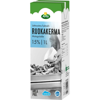 Arla Pro Ruokakerma 15% 1 L UHT laktoositon Arla Pro Ruokakerma 15% 1 L UHT laktoositon