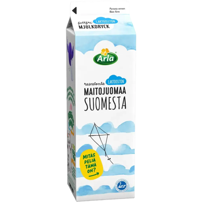 Arla Laktoositon rasvaton maitojuoma 1 L Suomi ESL Arla Laktoositon rasvaton maitojuoma 1 L Suomi ESL
