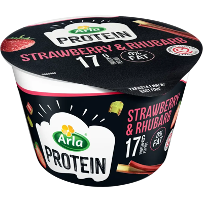 Arla Protein Mansikka-raparperi rahka 200g laktoositon Arla Protein Mansikka-raparperi rahka 200g laktoositon