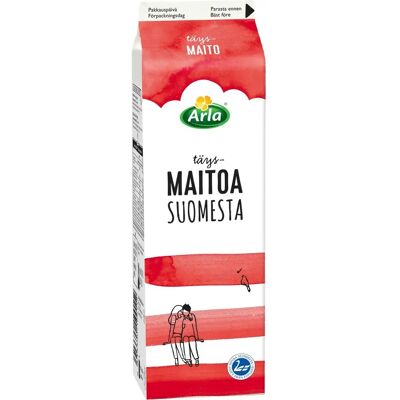 Arla Täysmaito 1 L Suomesta Arla Täysmaito 1 L Suomesta