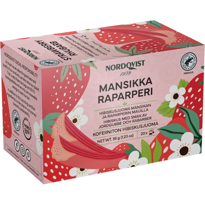 Nordqvist Mansikka-raparperi 20 x 1,75 g RFA Nordqvist Mansikka-raparperi 20 x 1,75 g RFA