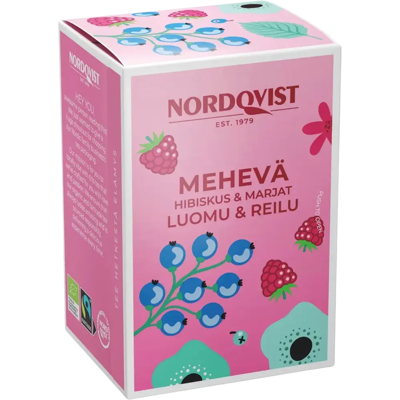 Nordqvist Mehevä hibiskus & marjat 20 x 1,75 g, luomu & Reilu kauppa Nordqvist Mehevä hibiskus & marjat 20 x 1,75 g, luomu & Reilu kauppa