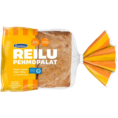 Oululainen Reilu Pehmopalat Kaura 4kpl 240g Oululainen Reilu Pehmopalat Kaura 4kpl 240g