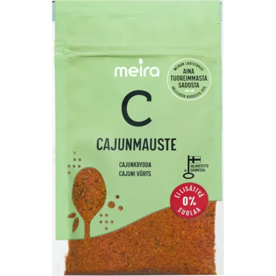 Meira Cajunmauste ei lisättyä suolaa 32g Meira Cajunmauste ei lisättyä suolaa 32g