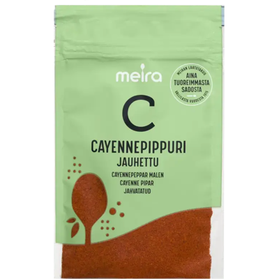 Meira Cayennepippuri jauhettu 22g Meira Cayennepippuri jauhettu 22g