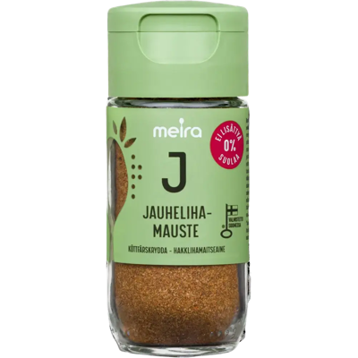 Meira Jauhelihamauste ei lisättyä suolaa 40g Meira Jauhelihamauste ei lisättyä suolaa 40g