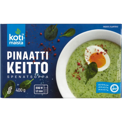 Kotimaista Pinaattikeitto pakaste 400g Kotimaista Pinaattikeitto pakaste 400g