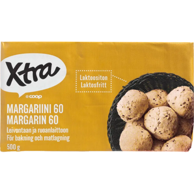 Xtra margariini 60 500 g Xtra margariini 60 500 g