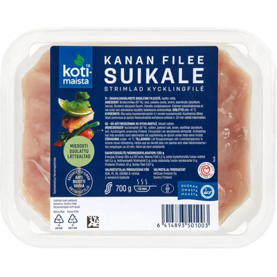 Kotimaista - Kanan fileesuikale - 700 g Kotimaista - Kanan fileesuikale - 700 g