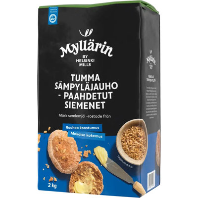 Myllärin Tumma Sämpyläjauho -paahdetut siemenet 2 kg Myllärin Tumma Sämpyläjauho -paahdetut siemenet 2 kg