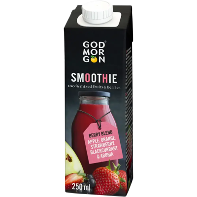 God Morgon Smoothie God Morgon Berry Blend hedelmä- ja marjavalmiste smoothie 250 ml God Morgon Smoothie God Morgon Berry Blend hedelmä- ja marjavalmiste smoothie 250 ml