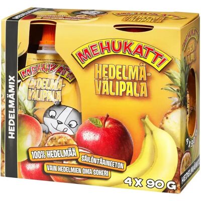 Mehukatti Hedelmävälipala Mehukatti hedelmämix hedelmävälipala 4x90g Mehukatti Hedelmävälipala Mehukatti hedelmämix hedelmävälipala 4x90g