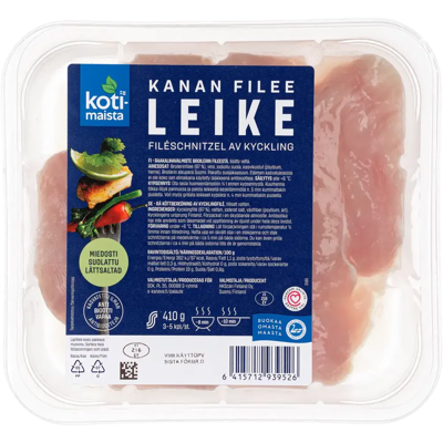 Kotimaista Kanan fileeleike miedosti suolattu 410 g Kotimaista Kanan fileeleike miedosti suolattu 410 g