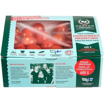 Närpiön Vihannes Kirsikkatomaatti 600g Närpiön Vihannes Kirsikkatomaatti 600g