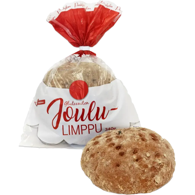 Porokylän Joululimppu 340 g gluteeniton sekaleipä Porokylän Joululimppu 340 g gluteeniton sekaleipä