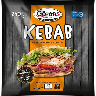 Görans Kebablastu 250g grillattu ja irtopakastettu Görans Kebablastu 250g grillattu ja irtopakastettu