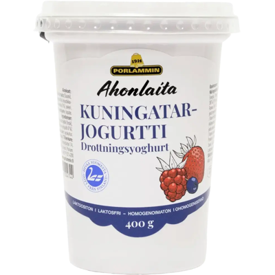 Porlammin Ahonlaita Kuningatarjogurtti 400g Porlammin Ahonlaita Kuningatarjogurtti 400g