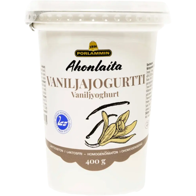 Porlammin Ahonlaita Vaniljajogurtti 400g Porlammin Ahonlaita Vaniljajogurtti 400g