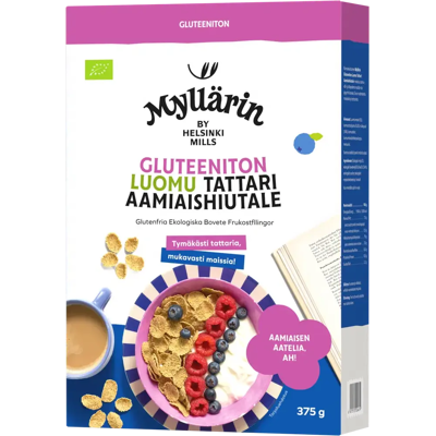 Myllärin Gluteeniton Luomu Tattari Aamiaishiutale 375 g Myllärin Gluteeniton Luomu Tattari Aamiaishiutale 375 g