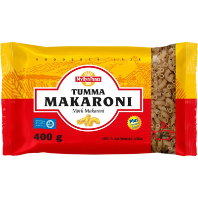 Myllyn Paras Tumma Makaroni 400 g Myllyn Paras Tumma Makaroni 400 g