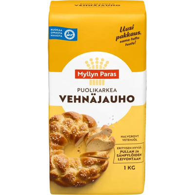 Myllyn Paras Puolikarkea Vehnäjauho 1 kg Myllyn Paras Puolikarkea Vehnäjauho 1 kg