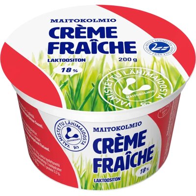 Maitokolmio laktoositon créme fraîche 200g Maitokolmio laktoositon créme fraîche 200g