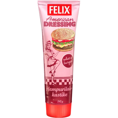 Felix American dressing hampurilaiskastike 245g Felix American dressing hampurilaiskastike 245g