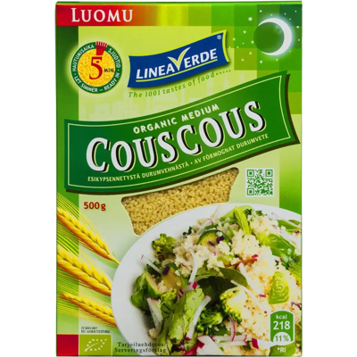 Linea Verde medium durumvehnä luomu couscous 500g Linea Verde medium durumvehnä luomu couscous 500g