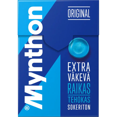 Mynthon - Original Extra Väkevä sokeriton kurkkupastilli - Pastille Mynthon - Original Extra Väkevä sokeriton kurkkupastilli - Pastille