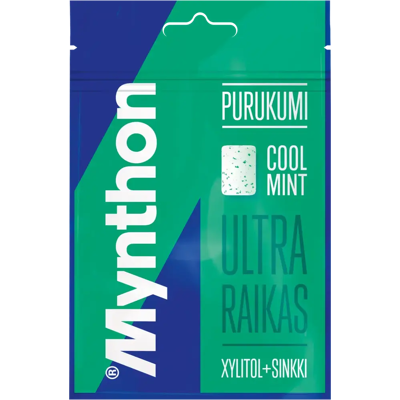Mynthon Cool Mint ksylitolipurukumi 44g Mynthon Cool Mint ksylitolipurukumi 44g