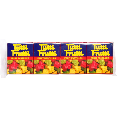 Cloetta Tutti Frutti pastilleja 4x17g Cloetta Tutti Frutti pastilleja 4x17g