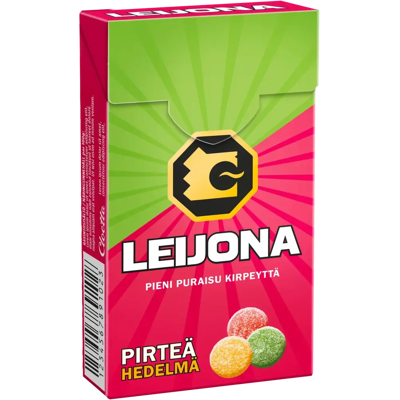 Leijona Pirteä Hedelmä pastilli 32g Leijona Pirteä Hedelmä pastilli 32g