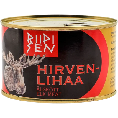 Riipisen Riistaherkut Oy Hirvenlihasäilyke 400g Riipisen Riistaherkut Oy Hirvenlihasäilyke 400g