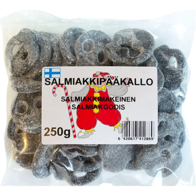 Tivoli Salmiakkipääkallo 250g Tivoli Salmiakkipääkallo 250g
