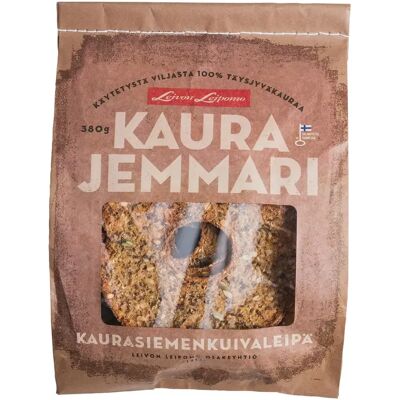 Leivon Leipomo Kaurajemmari 380g kaurasiemenkuivaleipä Leivon Leipomo Kaurajemmari 380g kaurasiemenkuivaleipä