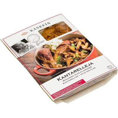 Kaskein Marja kantarelleja miedossa suolaliemessä 300/175g Kaskein Marja kantarelleja miedossa suolaliemessä 300/175g