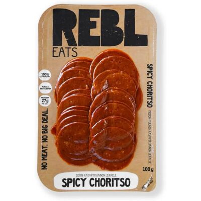 Rebl Eats Spicy Choritso vegeleikkele 100g Rebl Eats Spicy Choritso vegeleikkele 100g