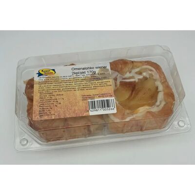 Kymen leipomo Omenalohkowiener 2kpl 170g Kymen leipomo Omenalohkowiener 2kpl 170g