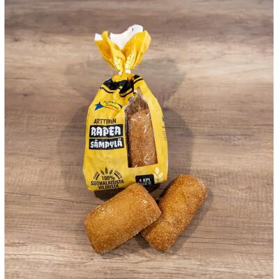 Kymen leipomo Talonpojan Artturinrapea sämpylä 4kpl 280g Kymen leipomo Talonpojan Artturinrapea sämpylä 4kpl 280g