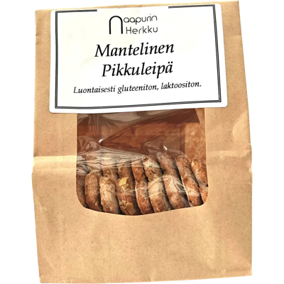 Naapurin Herkku Gluteeniton mantelinen pikkuleipä. Naapurin Herkku Gluteeniton mantelinen pikkuleipä.