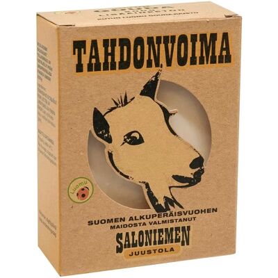 Saloniemen Juustola 200g Tahdonvoima kutun goudajuusto Saloniemen Juustola 200g Tahdonvoima kutun goudajuusto