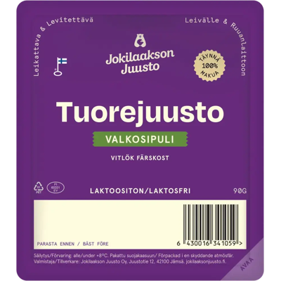 Jokilaakson Juusto Tuorejuusto valkosipuli 90g Jokilaakson Juusto Tuorejuusto valkosipuli 90g
